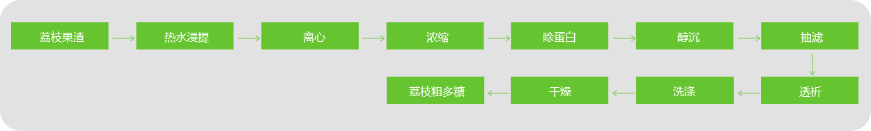 荔枝果渣提取多糖